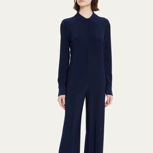 Norma Kamali straight leg Navy jumpsuit- large- worn one time